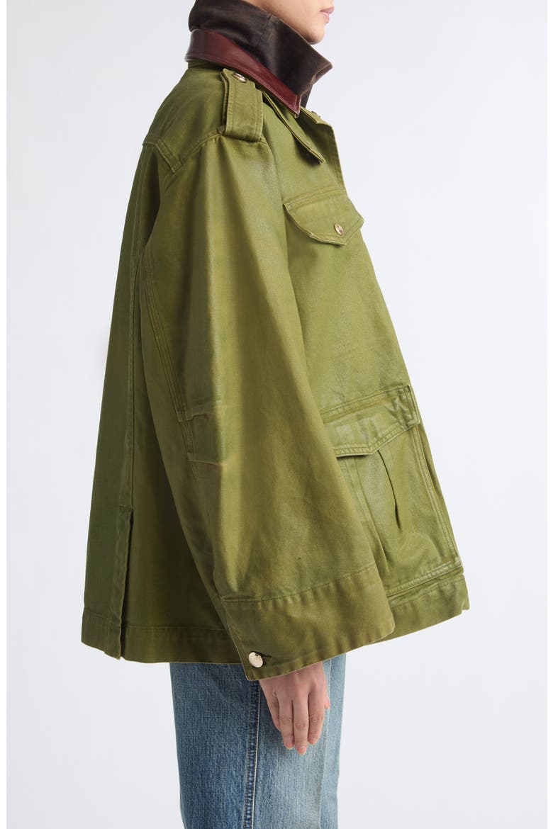 The Ettienne Regenerative Cotton Utility Jacket, Alternate, color, ARMY GREEN