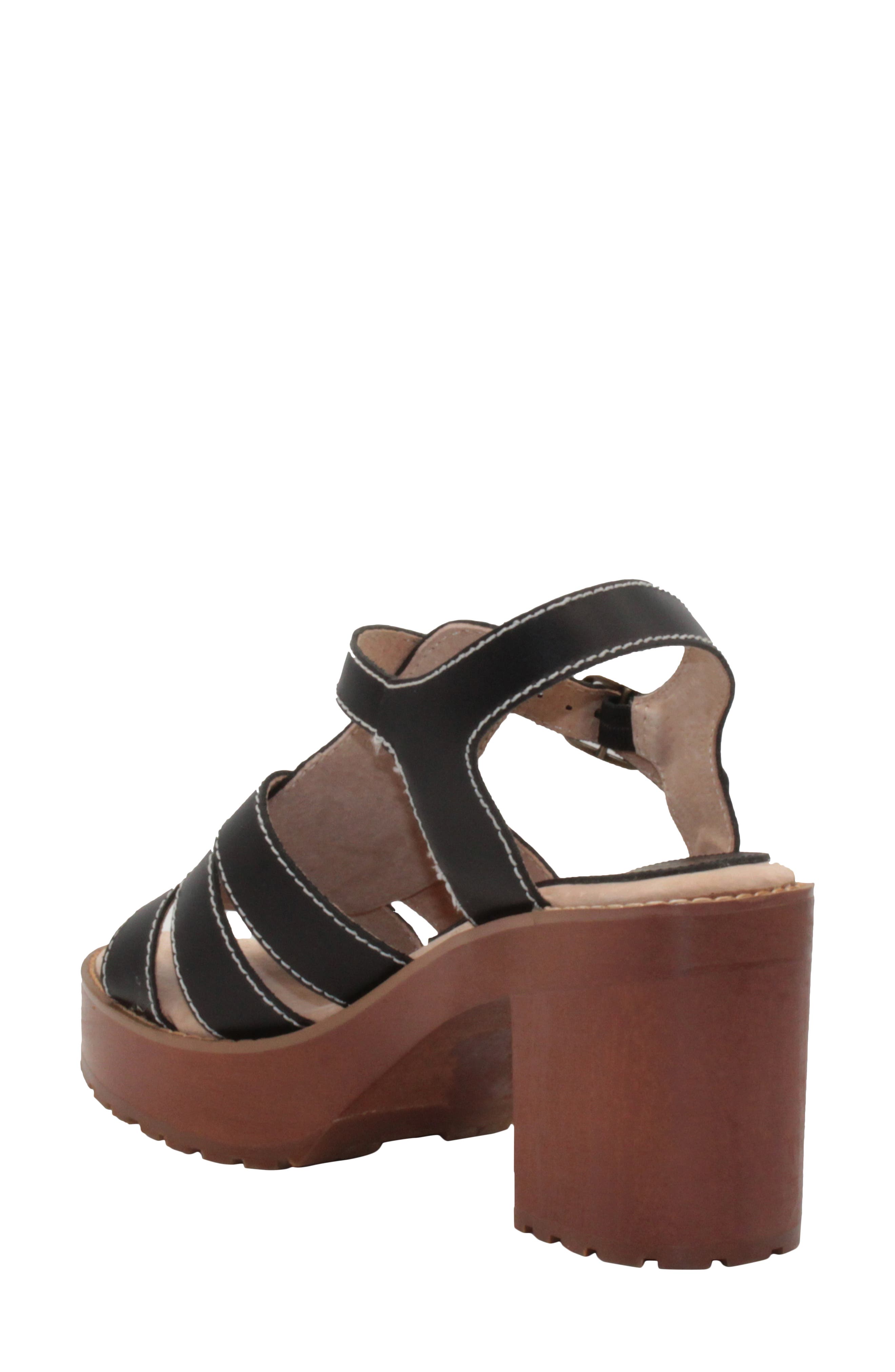 Sbicca Oakdale Clog Sandal, Alternate, color, Black Leather