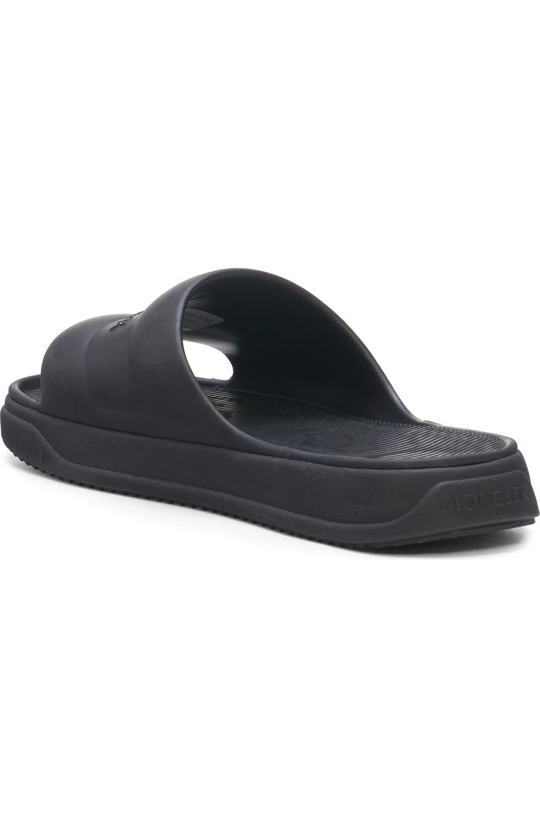 Moncler Logo Slide Sandal, Alternate, color, Black