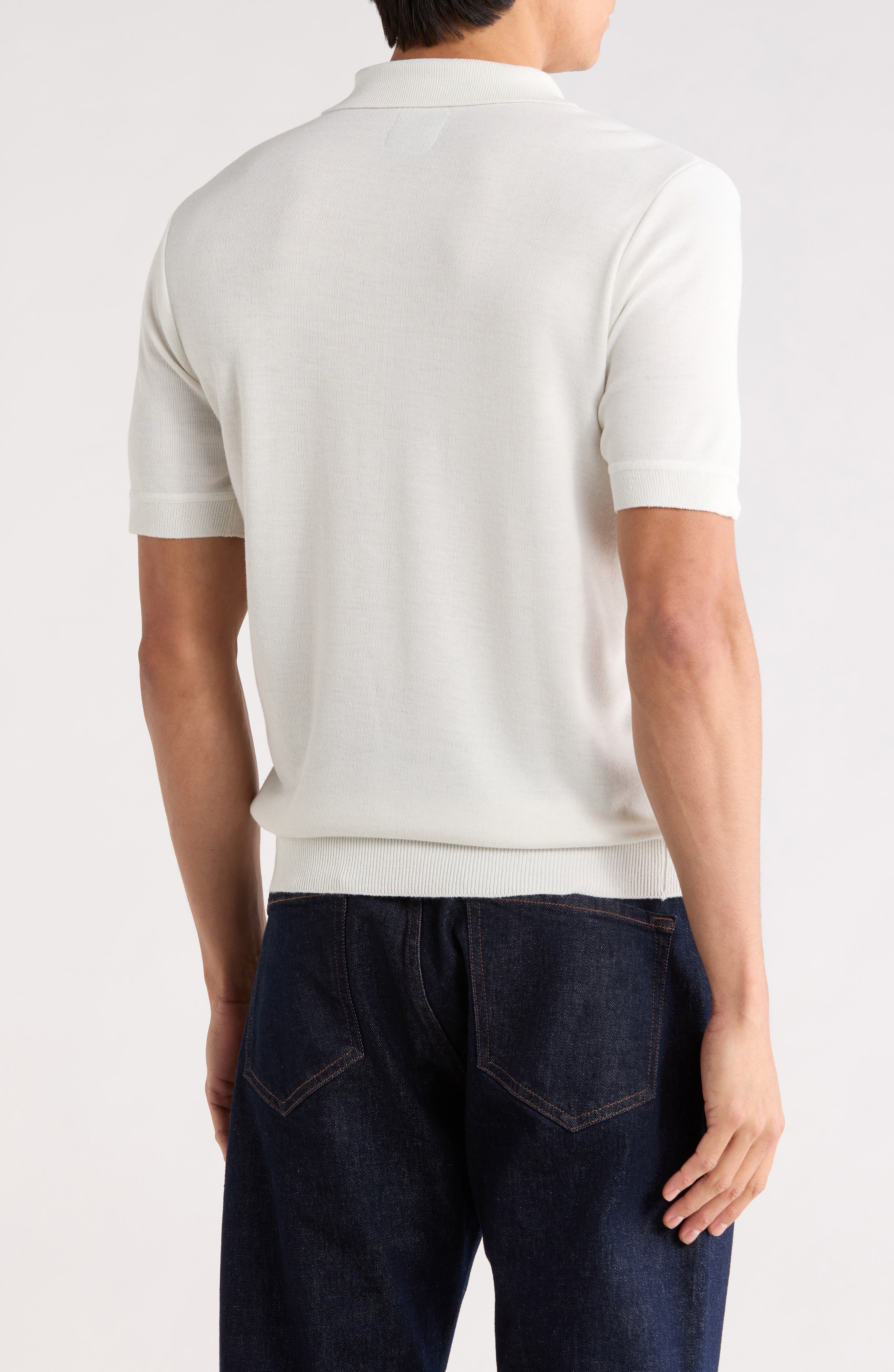 Half Zip Knit Polo Sweater - image 4