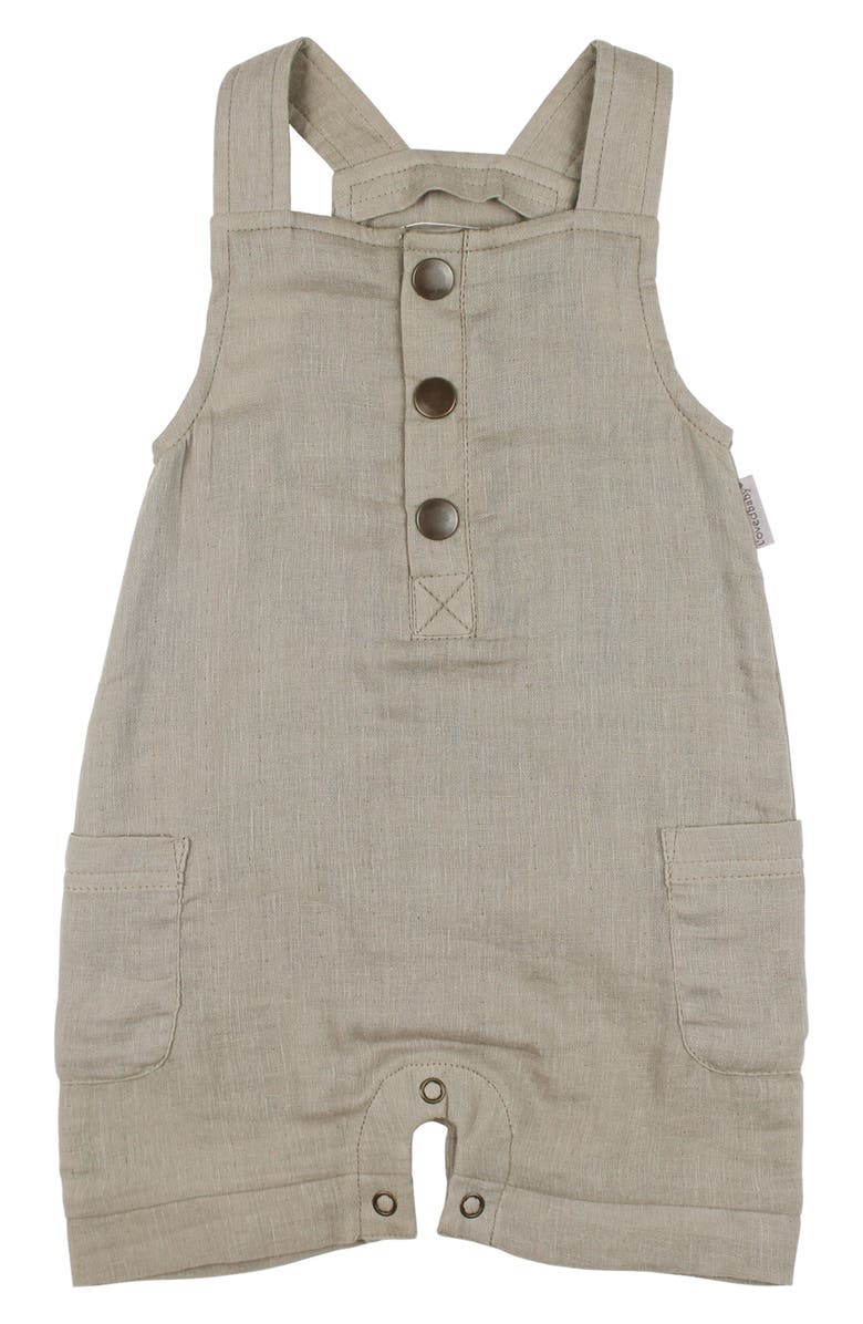 L'ovedbaby Cuff Organic Cotton Short Overalls, Main, color,