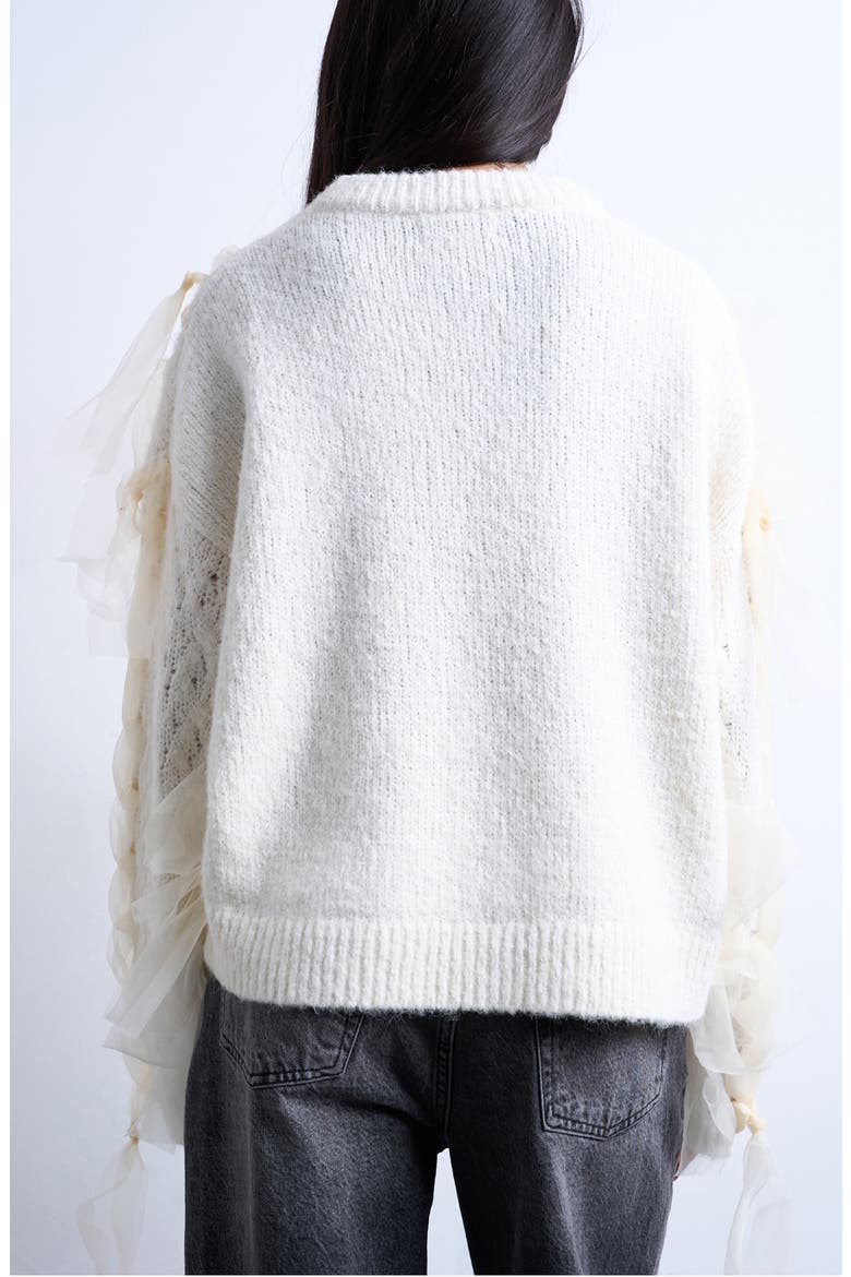 Ribbon Sweater, Alternate, color, IVORY