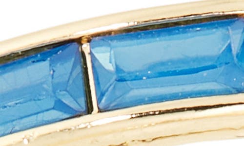 Nordstrom Rack Set Of 2 Baguette Cut Cubic Zirconia Rings In Gold