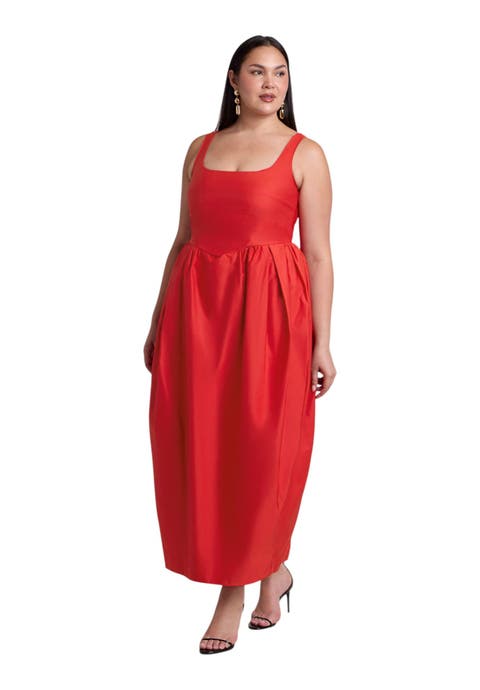 Pleated Tank Gown (plus)