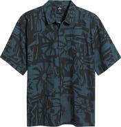 Rip Curl Liquid Trips Mason Short Sleeve Button-Up Shirt