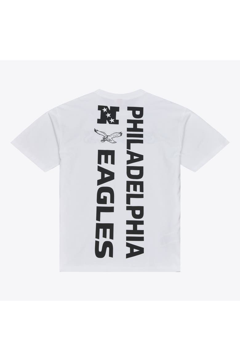Men's Mitchell & Ness White Philadelphia Eagles Monochrome T-Shirt, Alternate, color, White