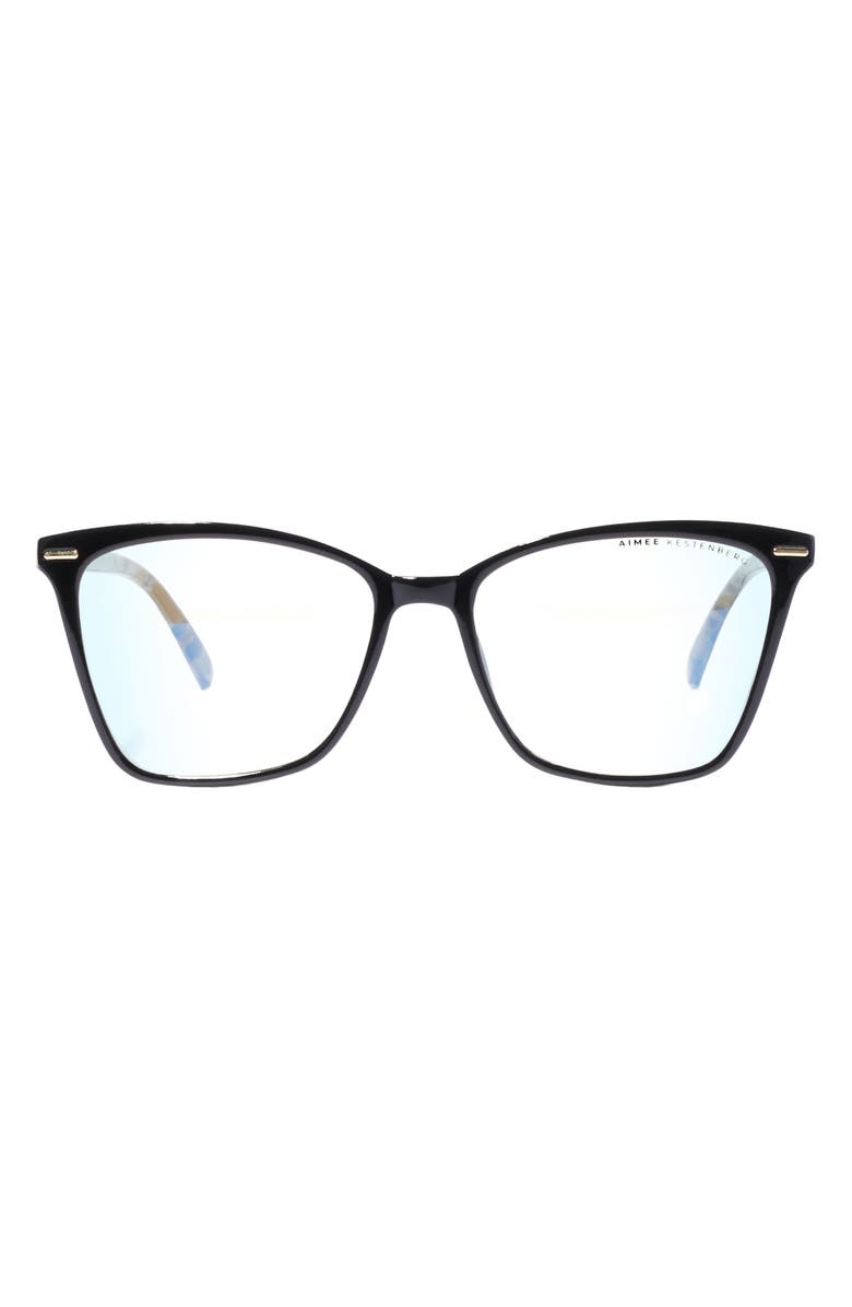Aimee Kestenberg Stanton 55mm Square Blue Light Blocking Glasses, Main, color, 