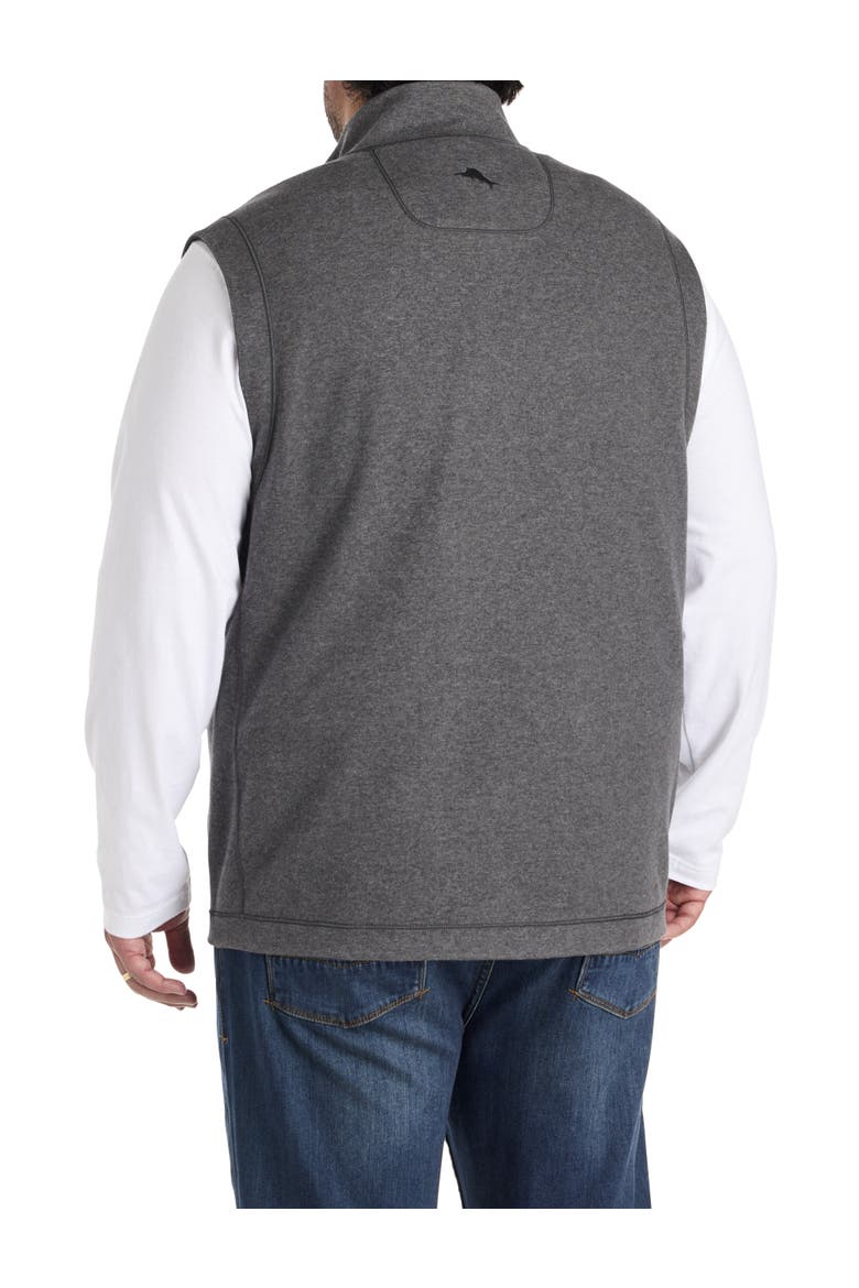 Big & Tall Flip Coast Reversible Vest, Alternate, color, BLACK HEATHER
