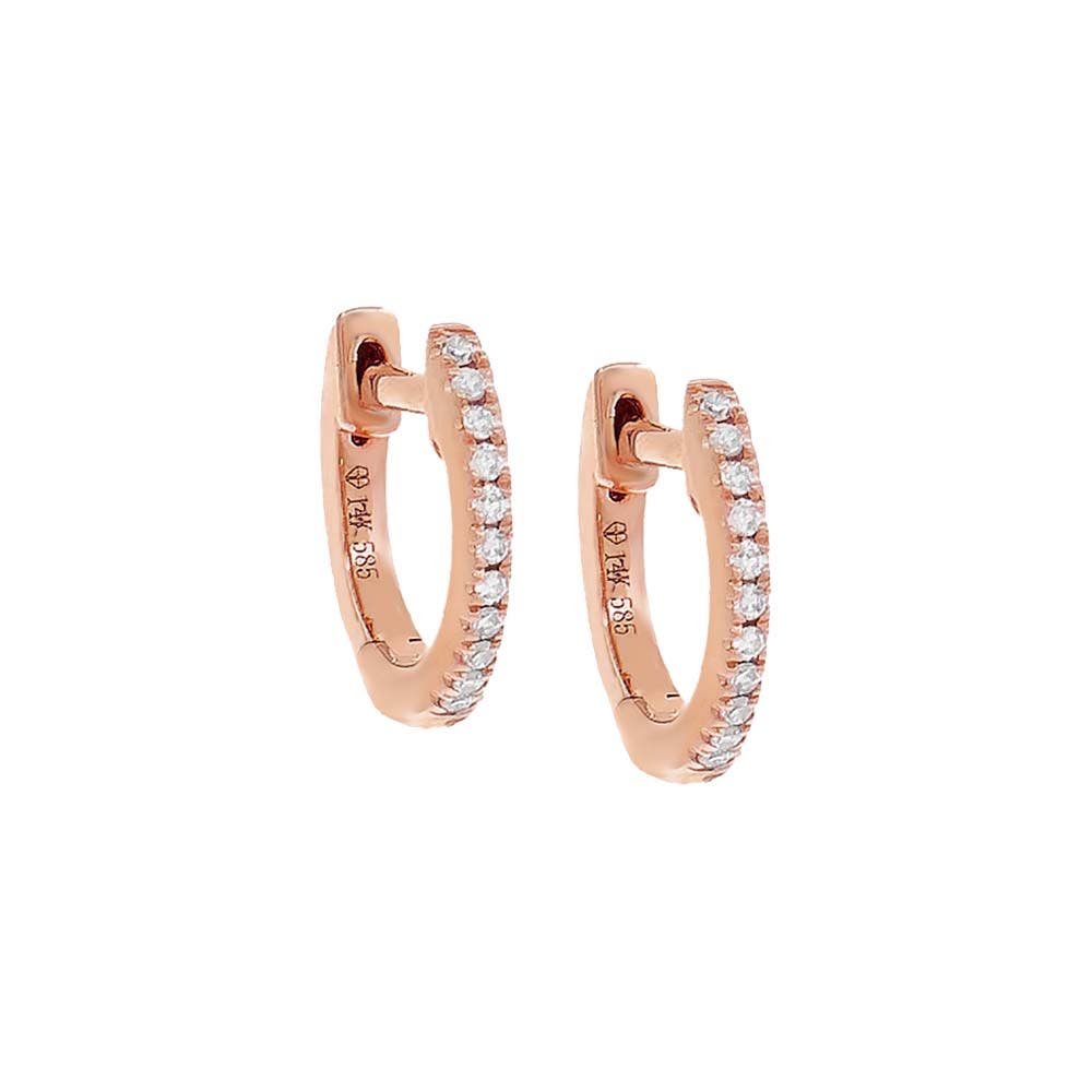 14K Rose Gold - 10 MM / Pair