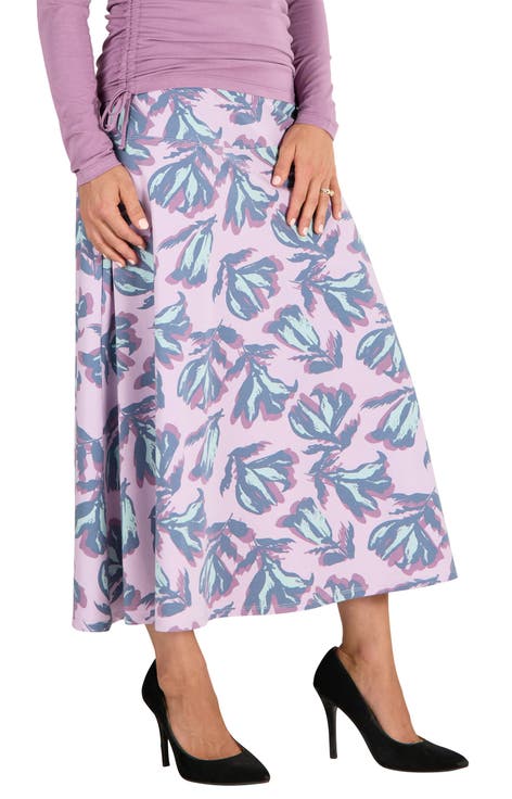A-Line UPF Midi Skirt