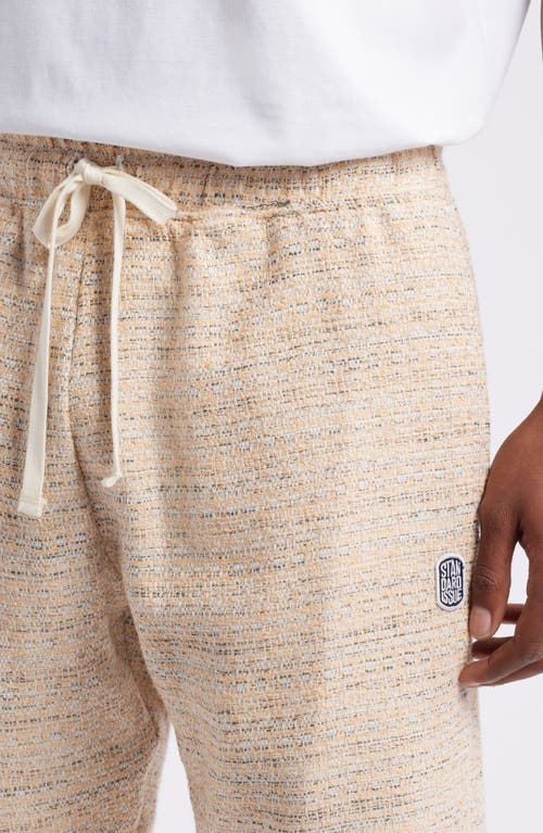Standard Issue Tweed Drawstring Slacker Pants In Sand