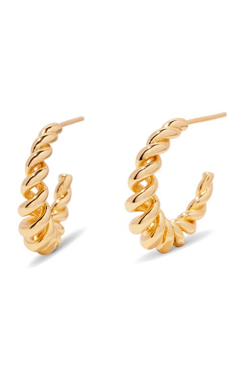 Calla Spiral Hoop Earrings