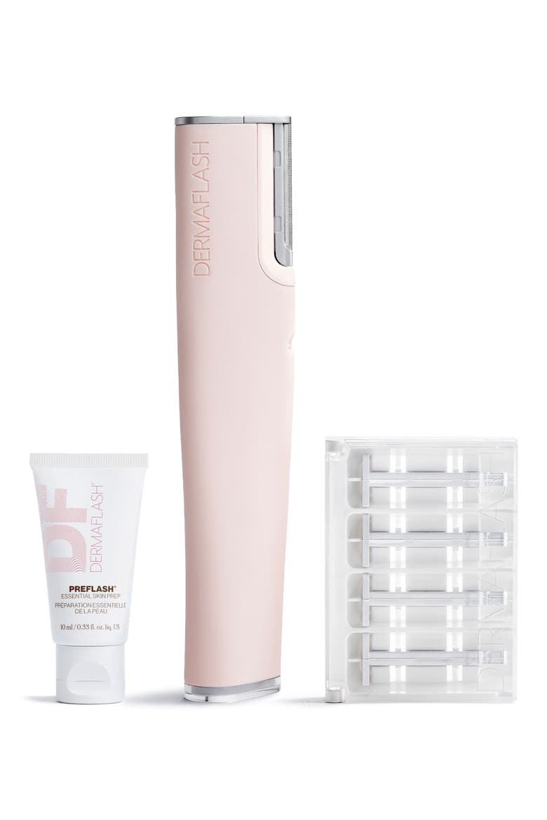 LUXE+ Anti-Aging Sonic Dermaplaning + Peach Fuzz Removal Set, Main, color, BLUSH