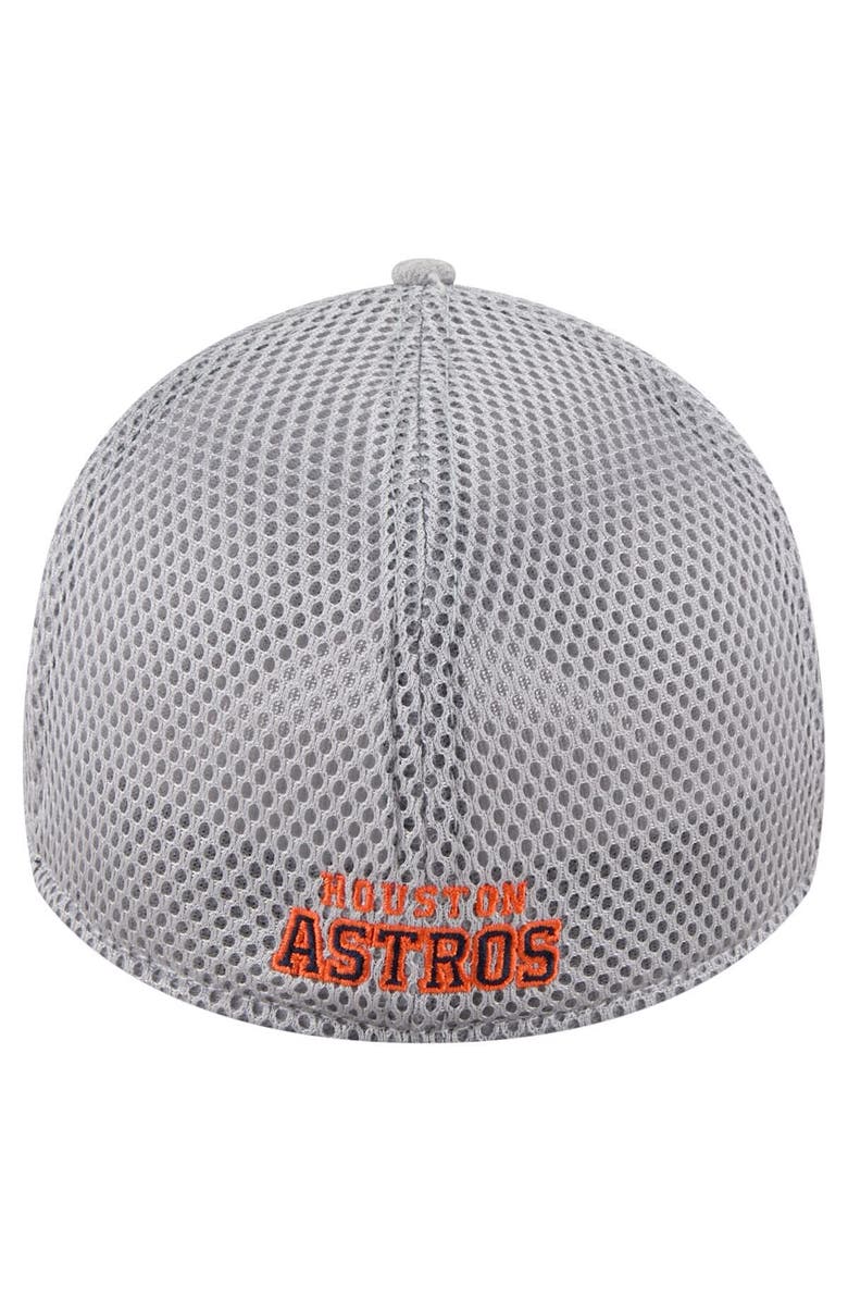 New Era Men's New Era Gray Houston Astros Visor Paint Splatter 39THIRTY Flex Hat, Alternate, color, Gray