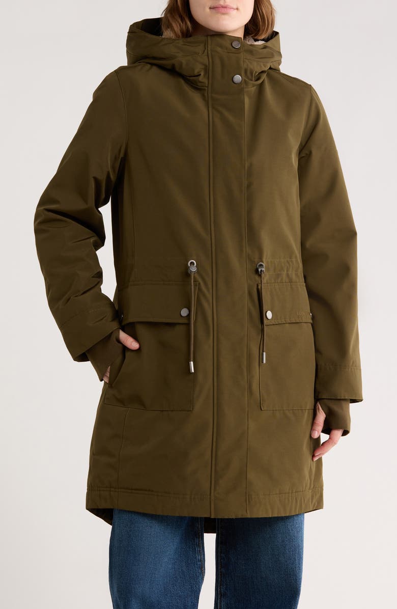 Lucky Brand Hooded Anorak Jacket, Main, color, Dark Olive