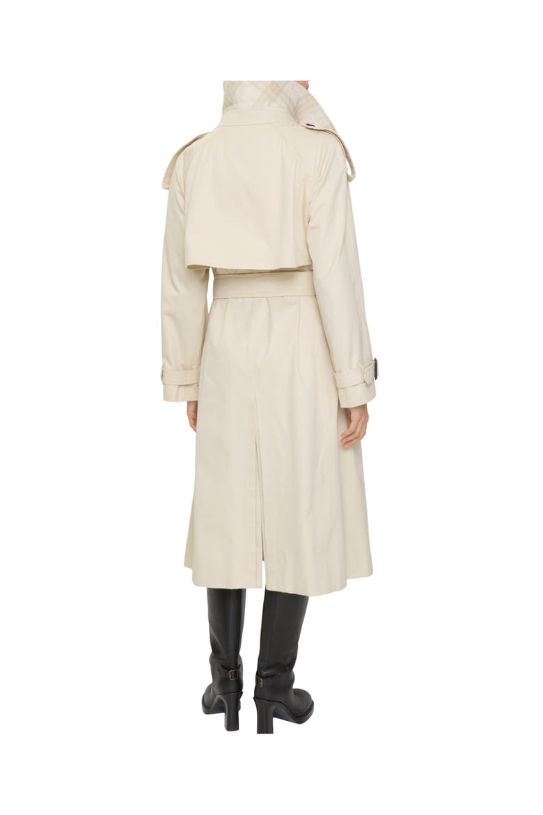 Long Gabardine Fitzrovia Trench Coat, Alternate, color, Clam beige
