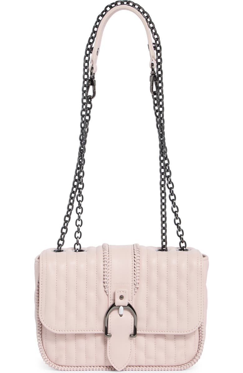 Longchamp Extra Small Quilted Leather Crossbody Bag, Main, color, Pale Pink