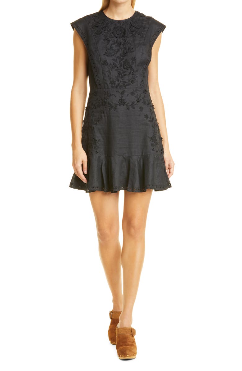 Veronica Beard Kerison Fit & Flare Dress, Main, color, 