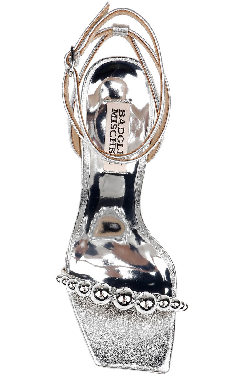 Badgley Mischka Collection Cailey Ankle Strap Metallic Sandal, Alternate, color,