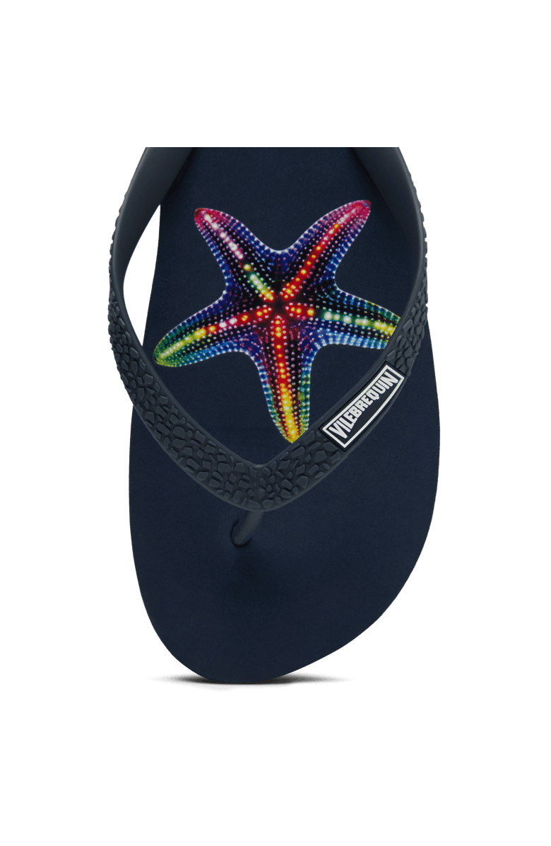 Vilebrequin Men's VBQ Line Flip Flops, Alternate, color, Bleu Marine