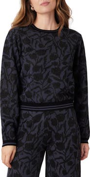 Scotch & Soda Floral Jacquard Crewneck Sweater