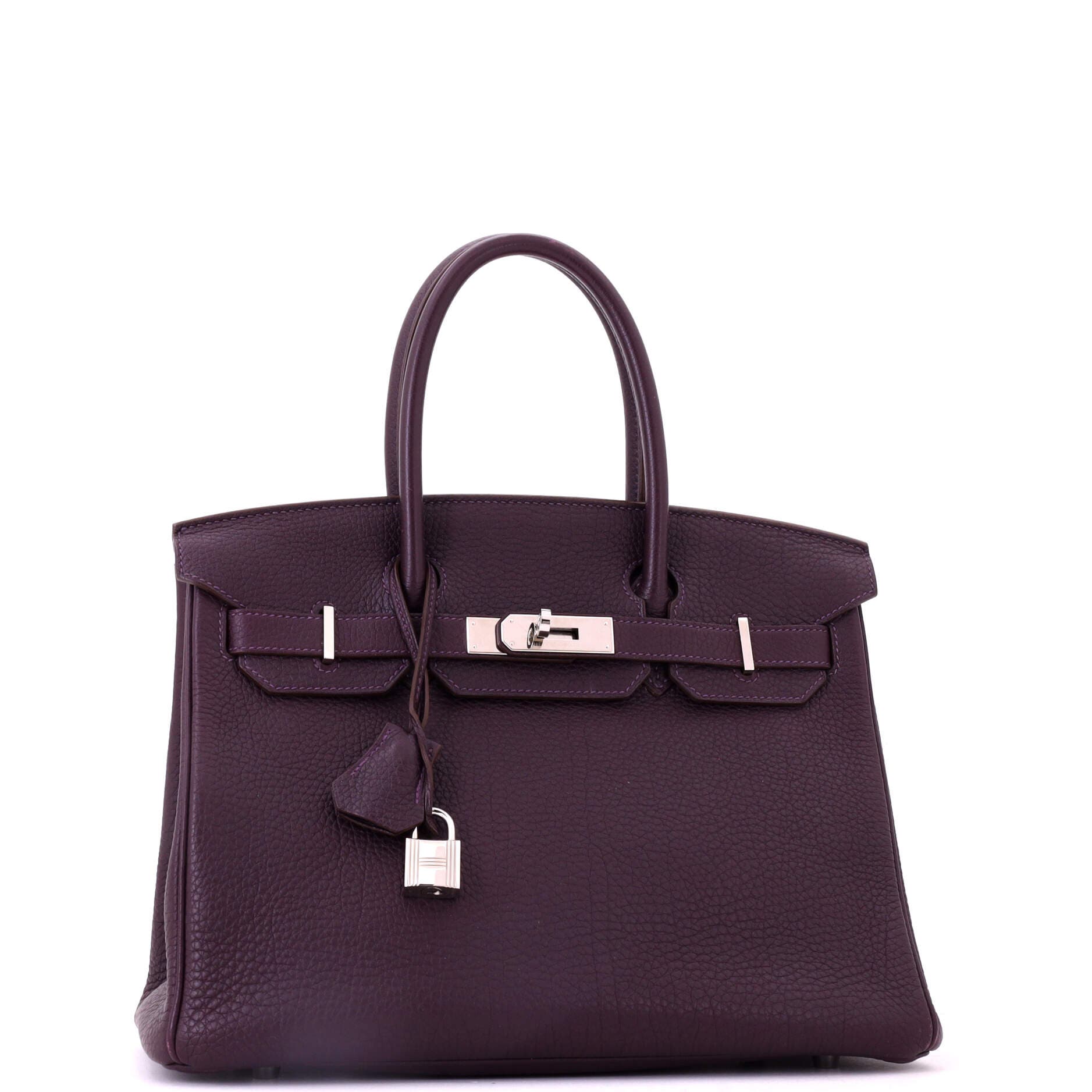 81034712 Birkin Handbag Purple Togo with Palladium Hardware 30, Alternate, color, 