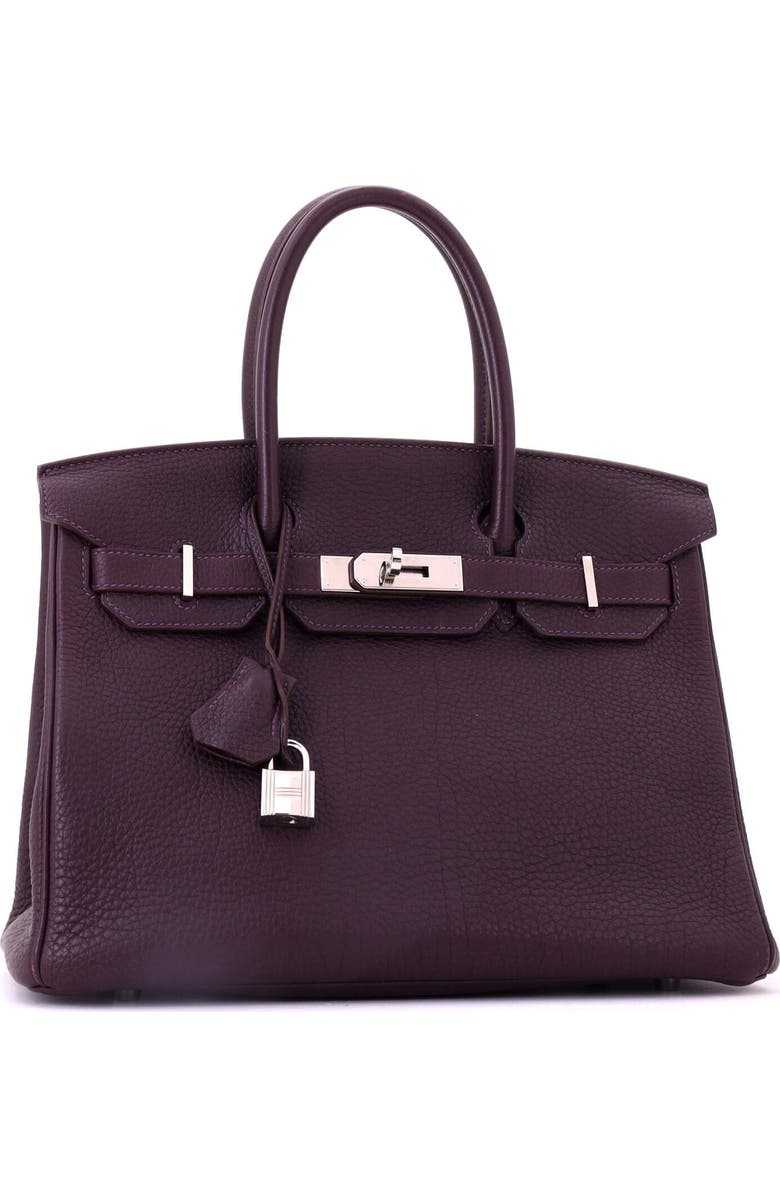 81034712 Birkin Handbag Purple Togo with Palladium Hardware 30, Alternate, color,