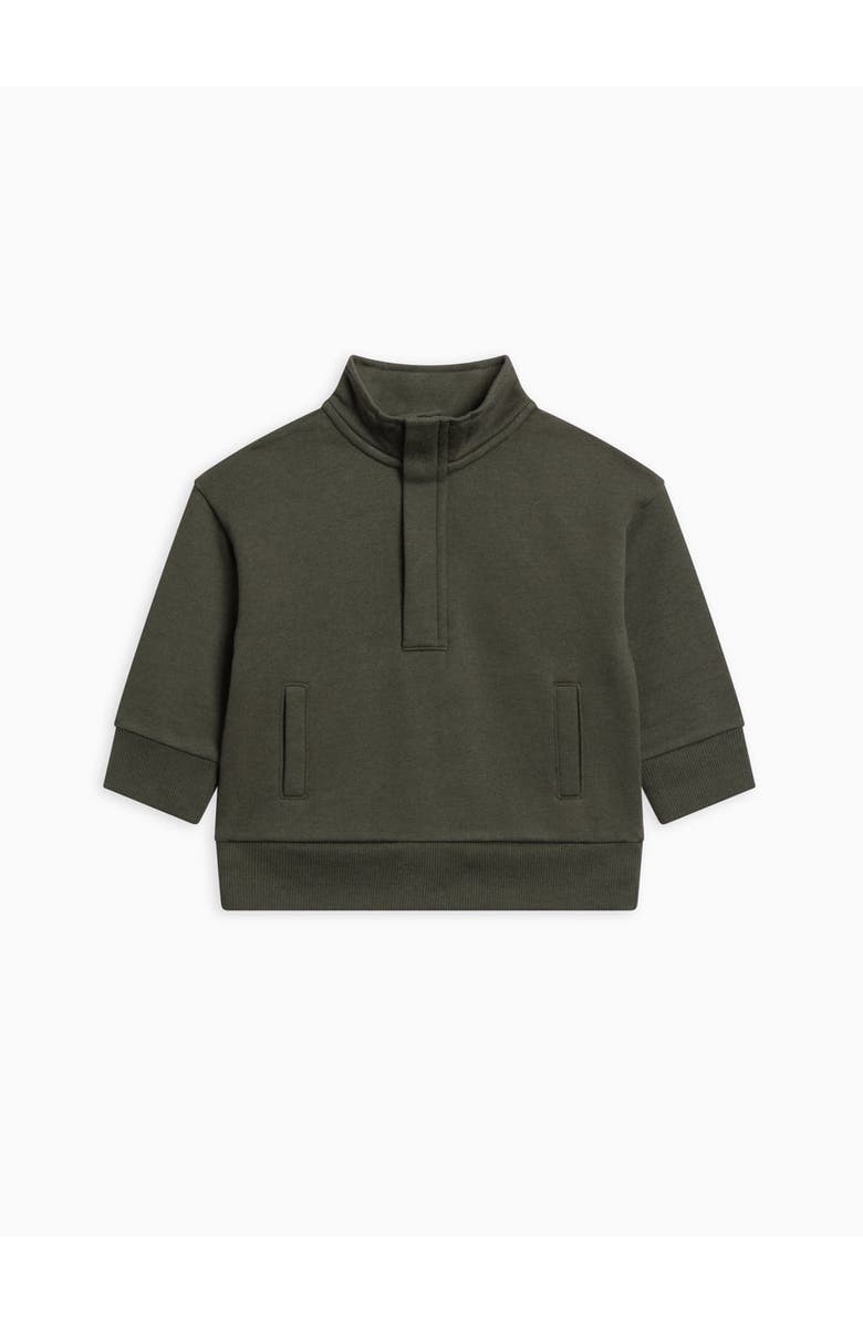 Kendi Eunan Fleece Half Zip Pullover Sweatshirt, Main, color, Pine