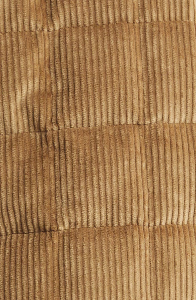 Moncler Gelt Corduroy Puffer Down Shirt Jacket, Alternate, color, Sponge