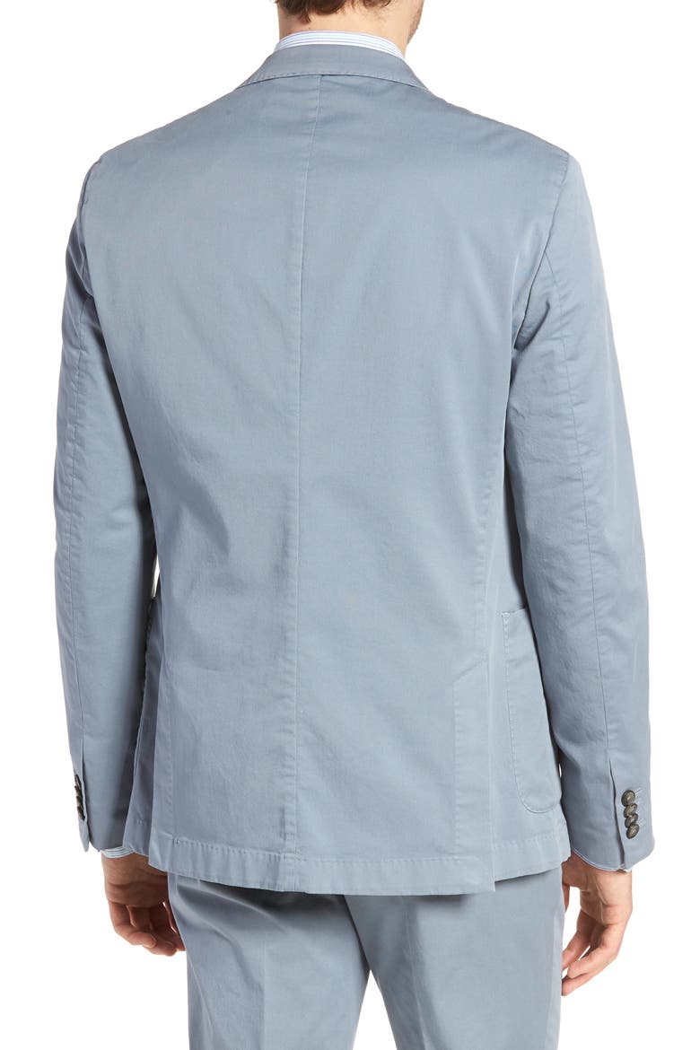 Hanry-D Trim Fit Stretch Cotton Blazer, Alternate, color, BLUE