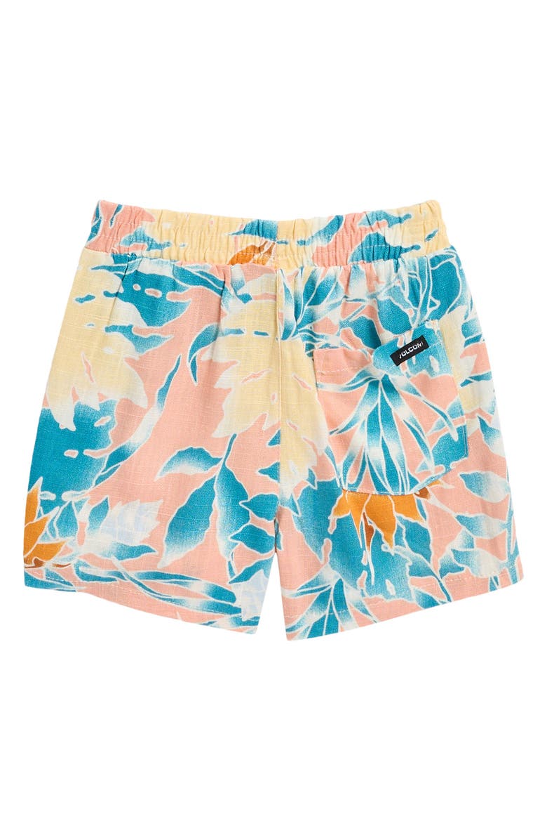 Volcom Cabana Button-Up Shirt & Shorts Set, Alternate, color, Teal