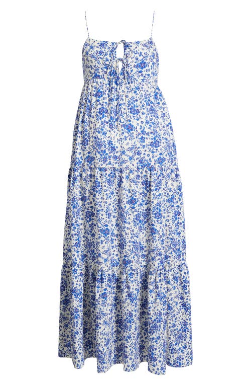 Rails Mica Print Cotton Blend Tiered Maxi Sundress