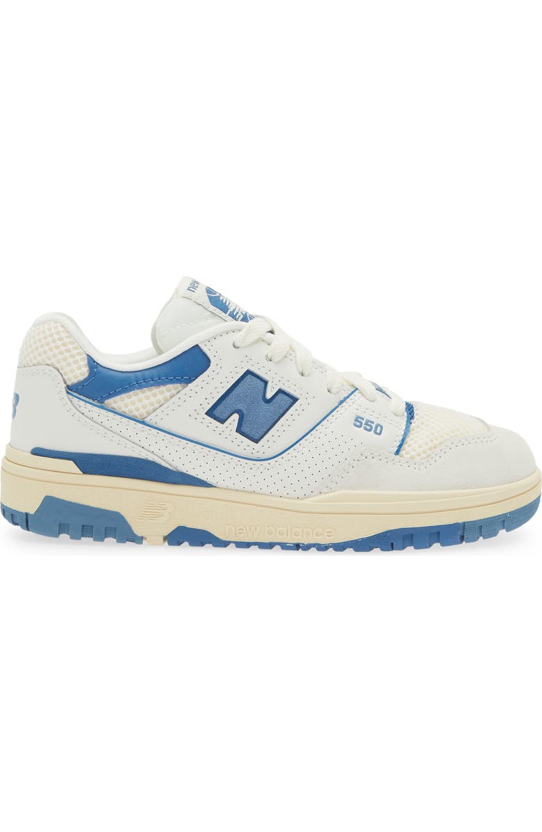 New Balance 550 Basketball Sneaker, Alternate, color, Heron Blue/ Sea Salt