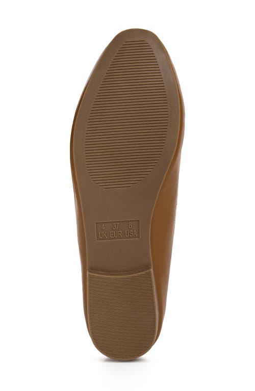 London Rag Chain Detail Faux Leather Loafer In Tan