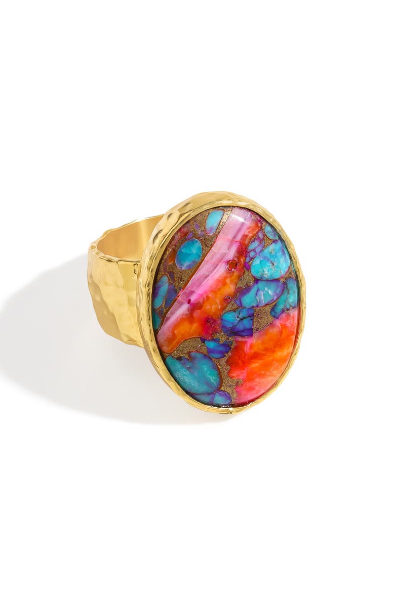 YS GEMS Turquoise Ring, Alternate, color, Pink