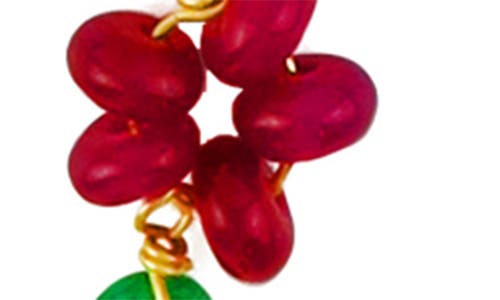 Panacea Beaded Flower Charm Necklace