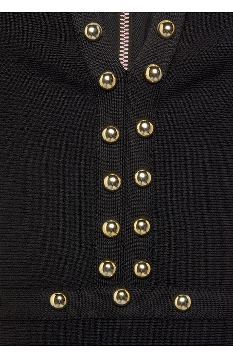 LASCANA Women's Embellished Bandage Dress, Alternate, color, Black