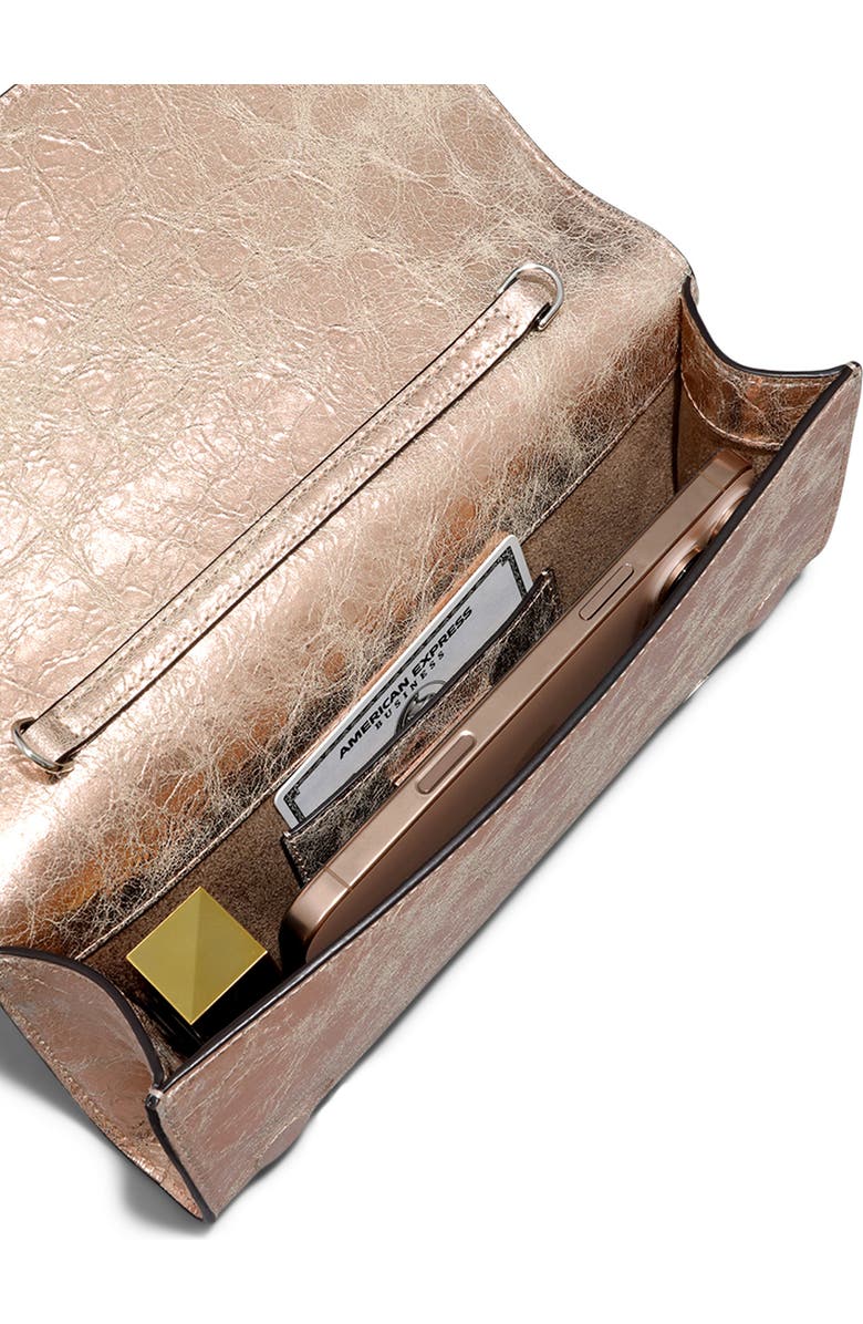 Alexis Bittar Crystal Curve Clutch, Alternate, color, Crushed Rose Gold