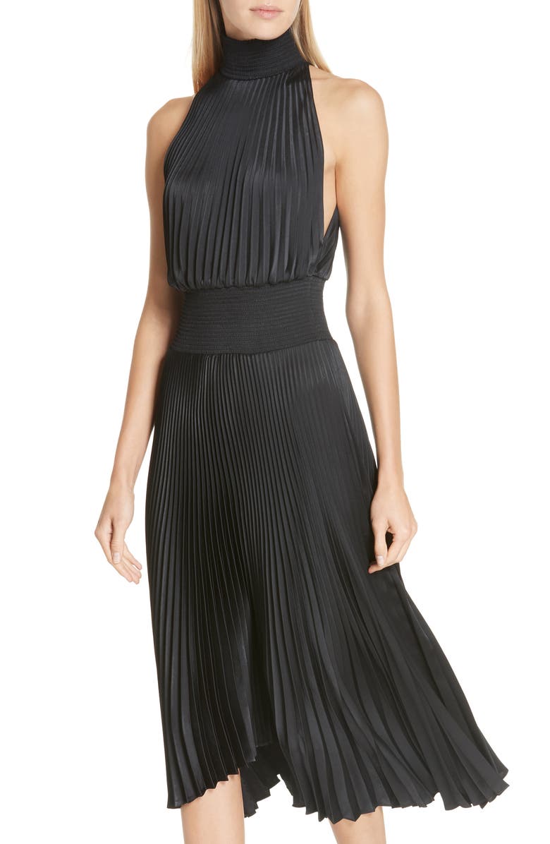 A.L.C. Renzo Pleated Dress, Alternate, color, 