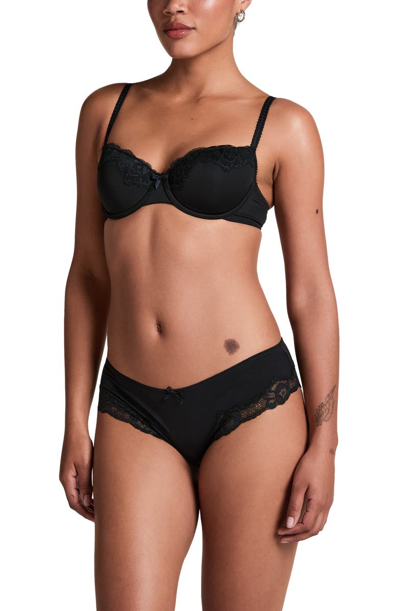 Hunkemöller Secret Lace Padded Underwired Bra, Alternate, color, Black