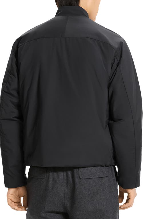 Theory Stand Collar Jacket In Motion Nylon In Black