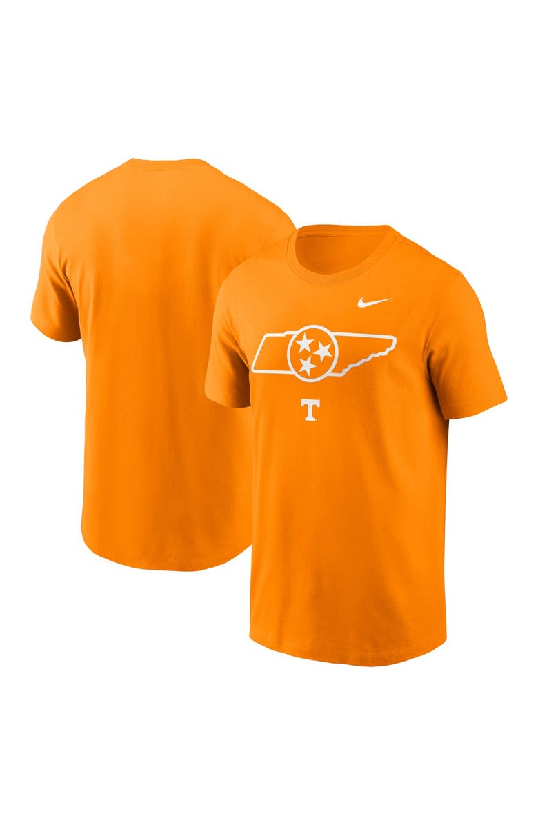 Nike Men's Nike Tennessee Orange Tennessee Volunteers Campus State Shape T-Shirt, Main, color, Tennessee Orange