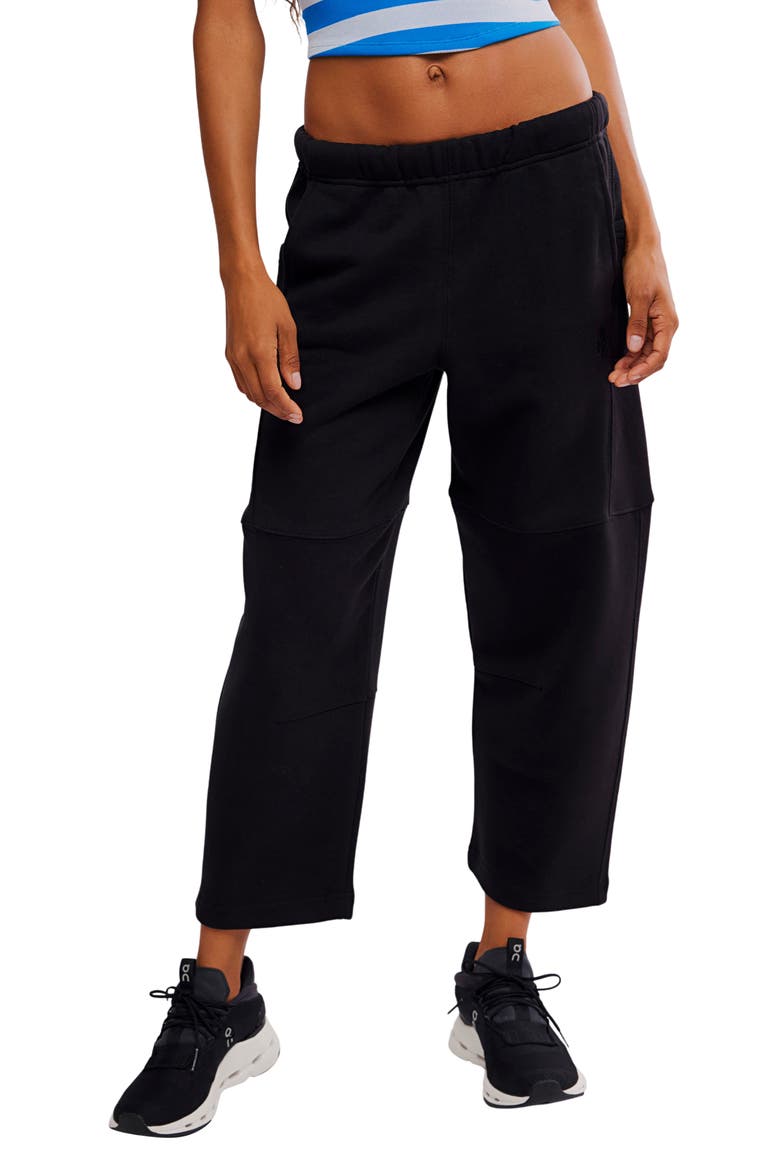 FP Movement Top Score Cotton Pants, Main, color, BLACK
