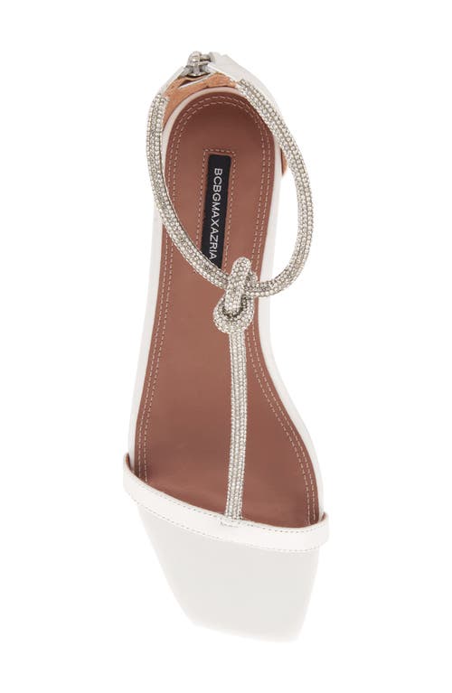 Bcbg Kelli Ankle Strap Sandal In White