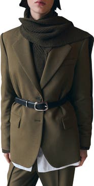 MANGO Notch Collar Blazer
