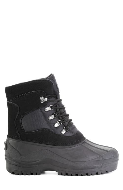 Polar Range Peak Waterproof Duck Toe Snow Boot In Black