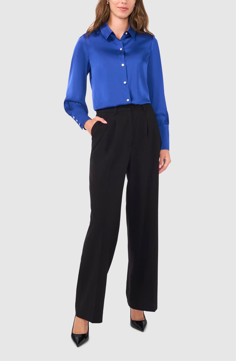 Halogen<sup>®</sup> Button-Up Shirt, Alternate, color, Twilight Blue