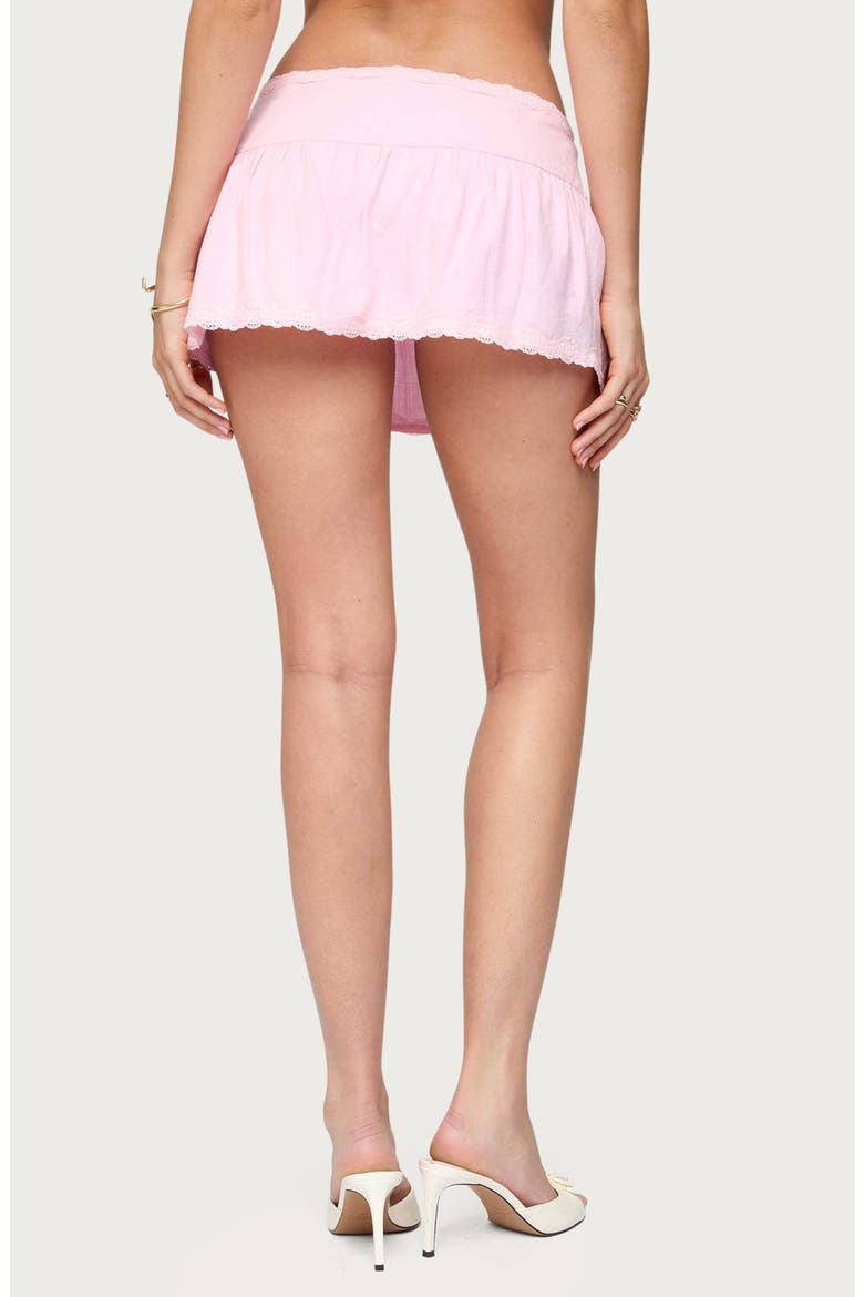 Selena Cotton & Linen Miniskort, Alternate, color, LIGHT-PINK