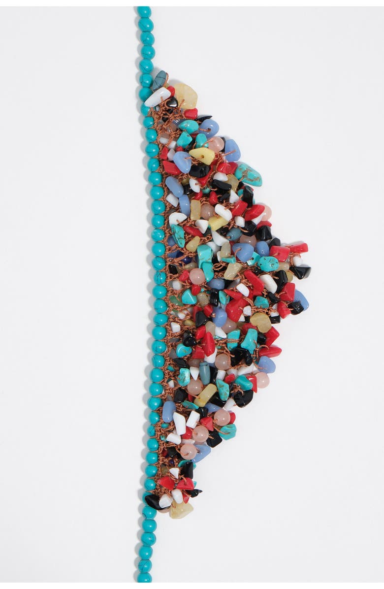 Bimba y Lola Stone And Pearl Necklace, Alternate, color,