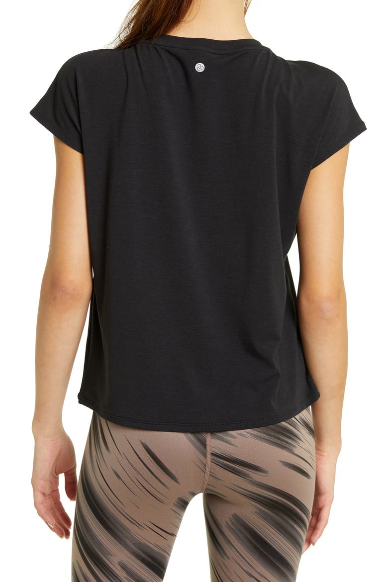 Hana Studio T-Shirt, Alternate, color, BLACK